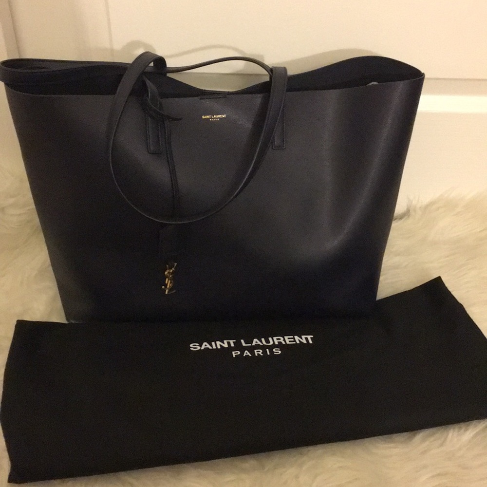 SOLD— Saint Laurent YSL Tote- Navy (Marine)